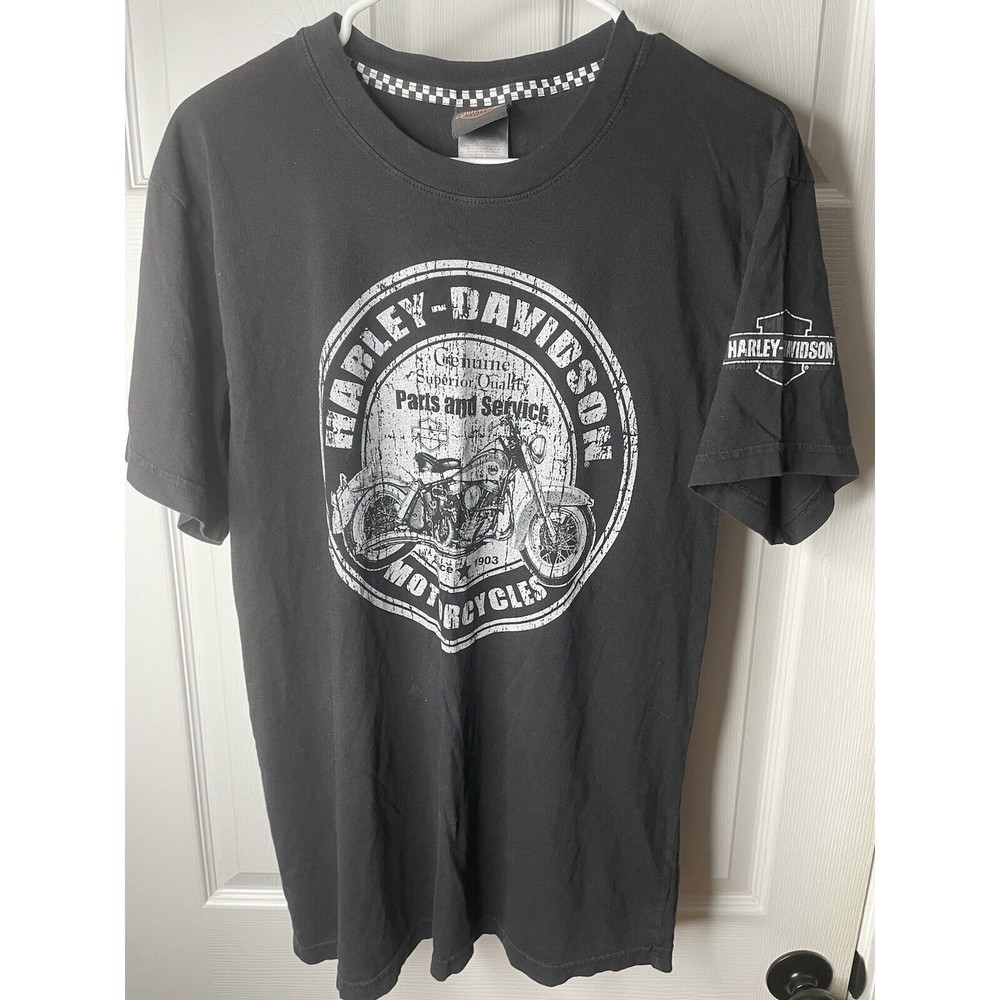HARLEY-DAVIDSON ALAMO CITY T-SHIRT MEDIUM SAN ANTONIO TEXAS PARTS & SERVICE USA